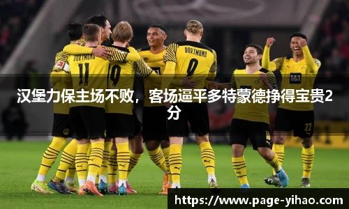 汉堡力保主场不败，客场逼平多特蒙德挣得宝贵2分