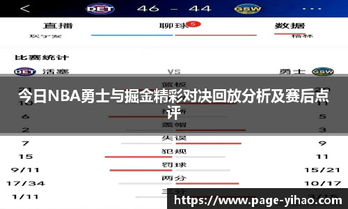 今日NBA勇士与掘金精彩对决回放分析及赛后点评