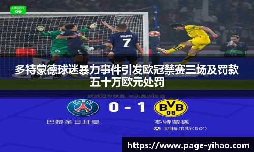 多特蒙德球迷暴力事件引发欧冠禁赛三场及罚款五十万欧元处罚
